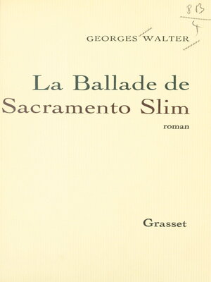 cover image of La ballade de Sacramento Slim
